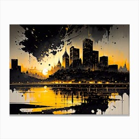 Cityscape Painting 8 Canvas Print