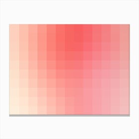 Lumen 09, Pink and White Gradient Canvas Print