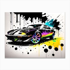 Graffiti Car Canvas Print