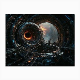 Default Black Hole Sucking In Arcain Style Ultra Detailed Ultr 1 Canvas Print