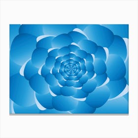 Sky Cloud Spiral Blue Spiral Canvas Print