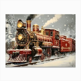 Christmas Train 2 Canvas Print