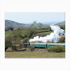 Steam Train In The Countryside Canvas Print