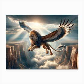 Lionbird Action Canvas Print