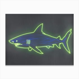 Neon Lime Dogfish Shark 3 Canvas Print