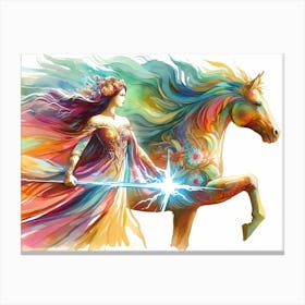 Rainbow Horse 1 Canvas Print