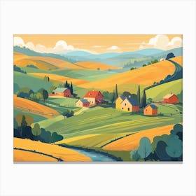 Countryside Landscape 6 Canvas Print