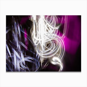 Chaos Abstract Light Painting Canvas Print
