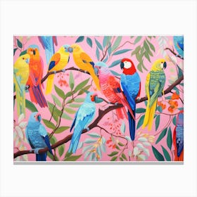 Colourful Parrot Painting 1 Canvas Print