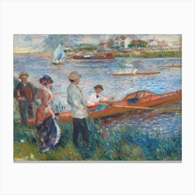 Oarsmen At Chatou (1879), Pierre Auguste Renoir Canvas Print