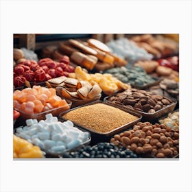 Variety Of Foods Canvas Print