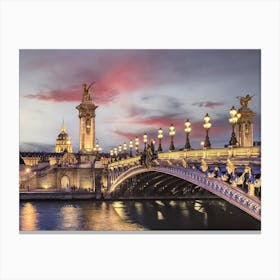 Romantic Paris Canvas Print