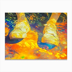 Yellow Shoes Canvas Print