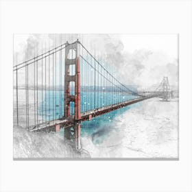 Golden Gate Bridge, San Francisco, United States Canvas Print