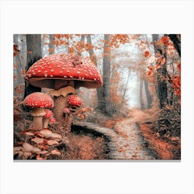 Mushroom Forest Canvas Print