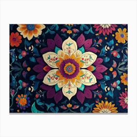 Flower Tapestry Canvas Print