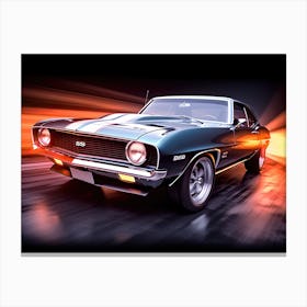 69 Black Camero Canvas Print