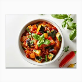 Vegetable Stew In A Bowl 10 Canvas Print