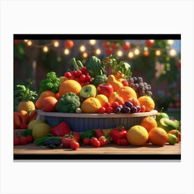 Fruit Bowl 5 Canvas Print