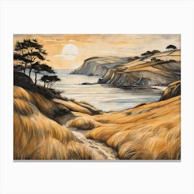 European Coastal Painting (140) Canvas Print