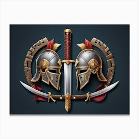 Sparta Shield Canvas Print