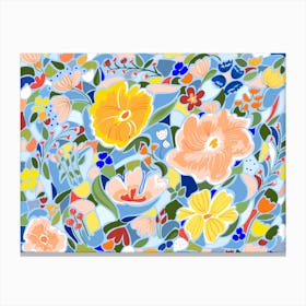 Summery Floral Canvas Print