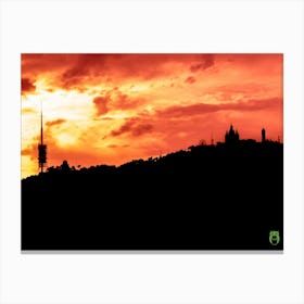 Sunset In Barcelona 20190913 70pub Canvas Print