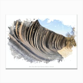 Wave Rock, West Coast Australia, Western Australia Canvas Print