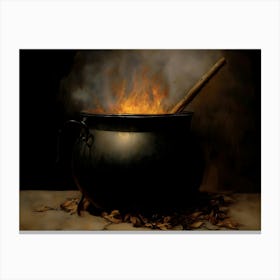 Cauldron Of Fire Canvas Print