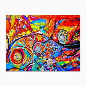 Abstract Line Art - Abstract Zen Canvas Print