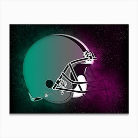 Cleveland Browns Helmet Style Canvas Print