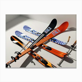 Skis sports 4 Canvas Print