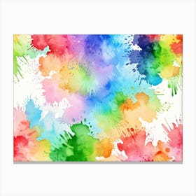 Watercolor Splashes 5 Canvas Print