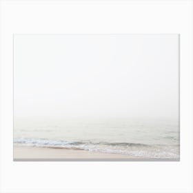 Minimalist Beach Waves Canvas Print