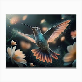 Hummingbird In Flight Canvas Print