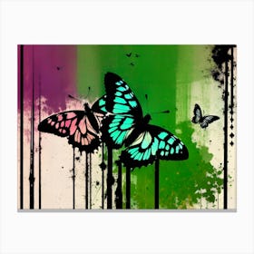 Butterfly Splatter 6 Canvas Print