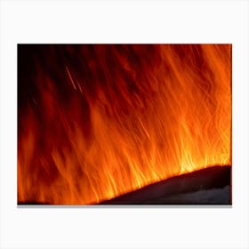 Flames Stock Videos & Royalty-Free Footage 2 Canvas Print