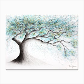 Lucent Lake Tree Canvas Print
