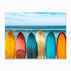 Colorful Surfboards 1 Canvas Print