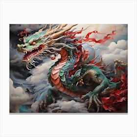Dragon In The Clouds 1 Canvas Print