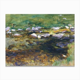 Brook And Meadow, John Singer Sargent Canvas Print