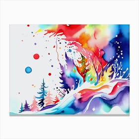 Watercolor Painting Canvas Print