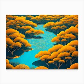 Yellow Forest 7 Canvas Print