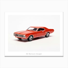 Toy Car 68 Mercury Cougar Red Poster Canvas Print