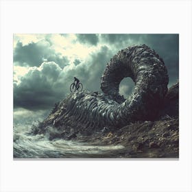 Monster In The Sea Canvas Print