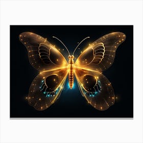 Golden Butterfly 30 Canvas Print