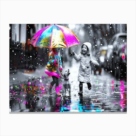 Girl Friend Effect - Rainy Mood Canvas Print