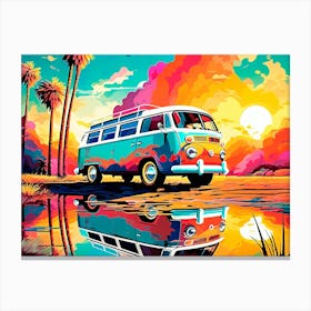 Vw Bus Painting Canvas Print