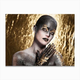 Gold And Black Beauty Canvas Print