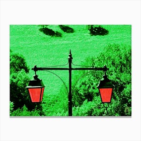 Two Lampposts Metal Print 20190814 29rt1ppub Canvas Print